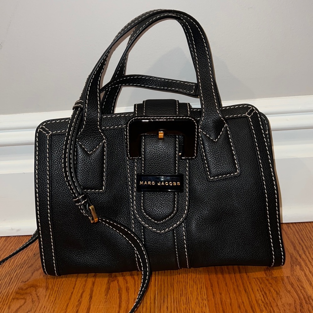 Marc Jacobs Black with White stitching. Handbag/Crossbody